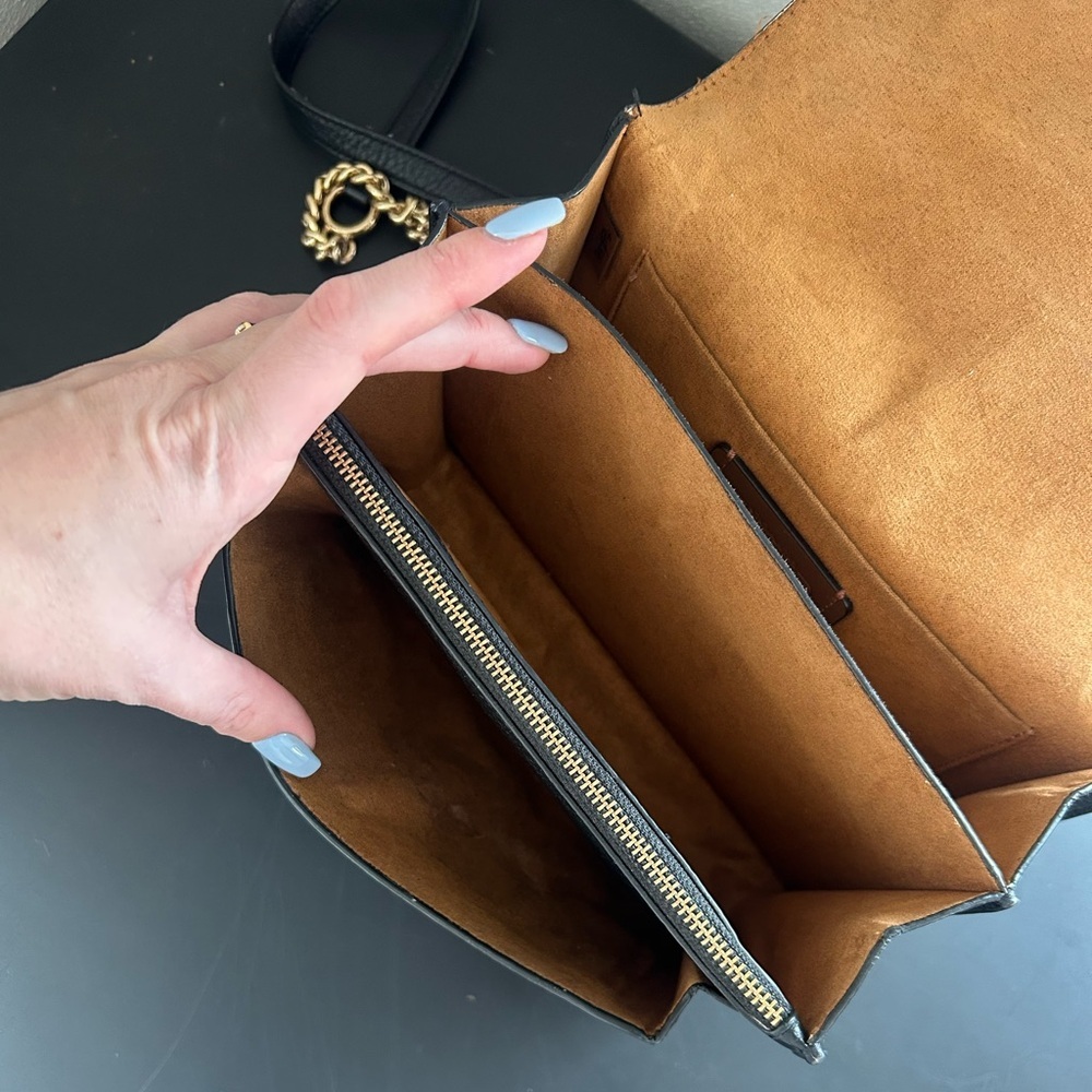 Coach Klare Diary Embroidered Black Leather Crossbody Bag C8283 - Picture 10 of 15